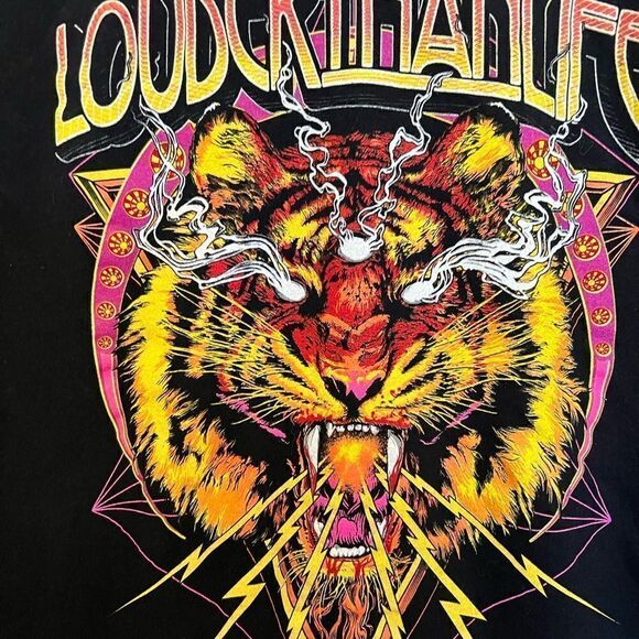 Louder Than Life Merch Tiger Roar Shirt
Unisex Standard T-Shirt / BLACK - Picture 3 of 6